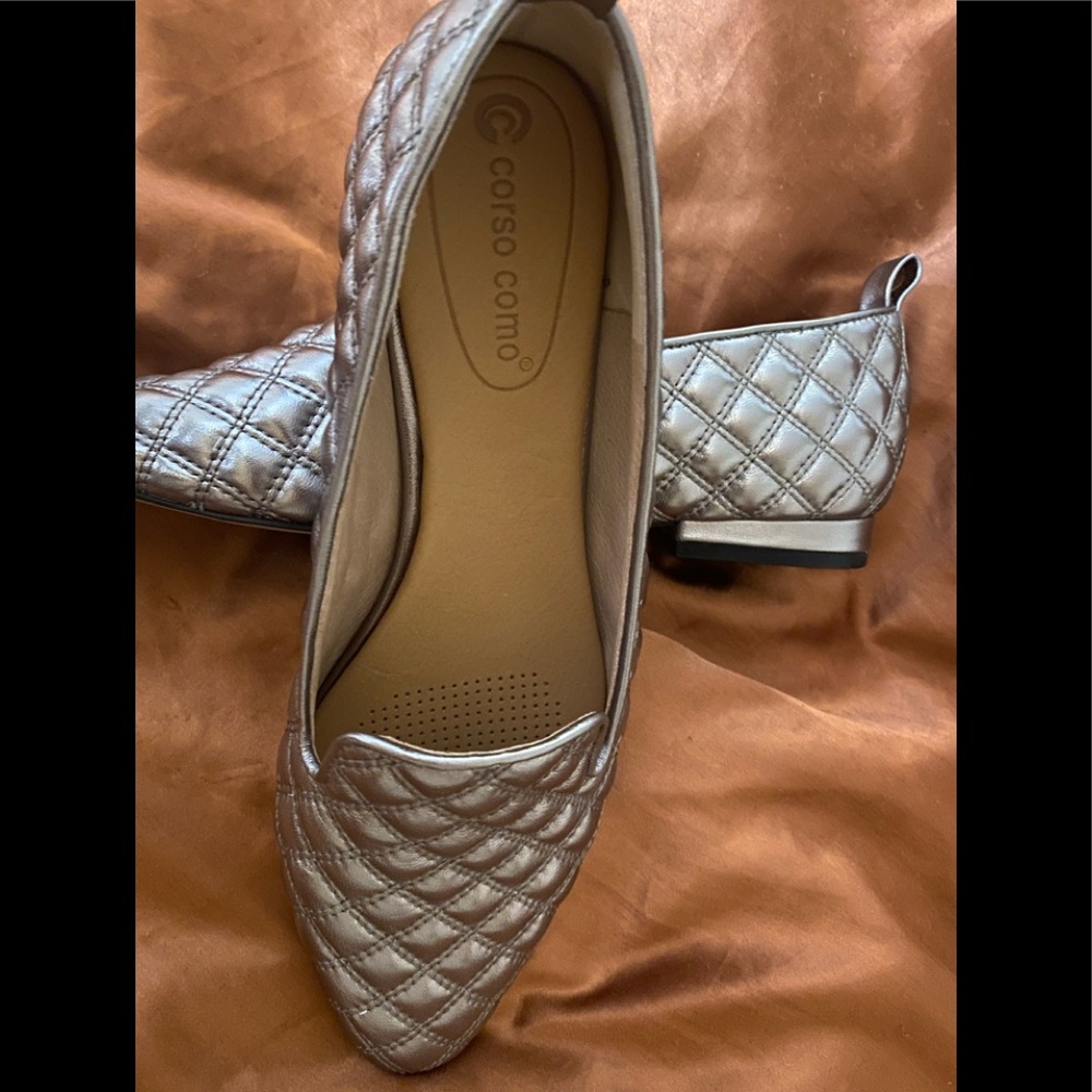 Silver comfort casual shoe Corso como